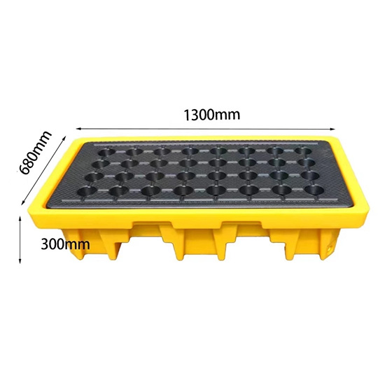 Pallet Chống Tràn 2 Phuy Cao
